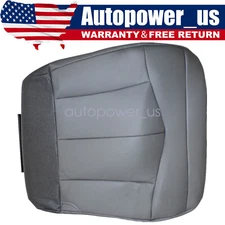 2001 Fit For Ford F150 Lariat Extended Cab Driver Bottom Leather Seat Cover GRAY