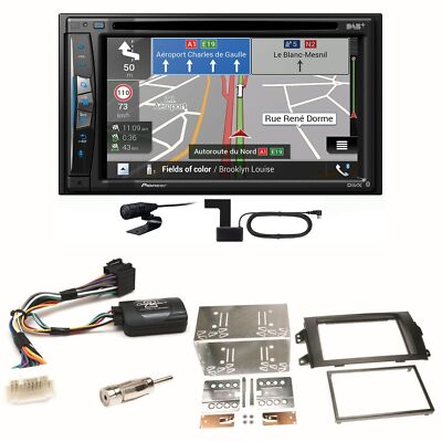 Pioneer AVIC-Z730DAB Navigation Bluetooth Einbauset für Suzuki SX4 Fiat Sedici
