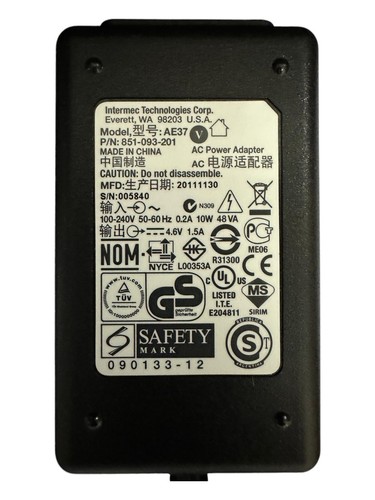 Nuevo adaptador de alimentación y comunicaciones de escritorio para Intermec CN50 CN51 (851-093-201) AE37 - Imagen 2 de 2