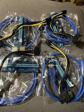 Ethereum PCI-E 1x to 16x Powered USB3.0 GPU Riser Extender Adapter Card VER 009s