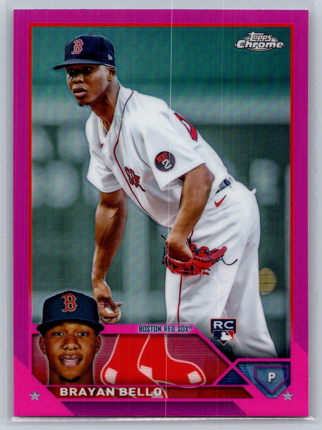 2023 Topps Chrome #57 Brayan Bello Pink Refractor Rookie RC
