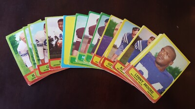 1963 topps football cards #81 and up, complete your set, Short prints