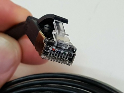New SSTP CAT7 FLAT 2M 32AWG UTP Networks LAN Direct Ethernet Cable 10Gbps - Afbeelding 3 van 5