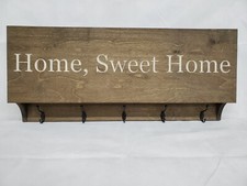 Arma da ingresso nascondiglio portaoggetti sicuro appendiabiti rustico noce scuro casa dolce