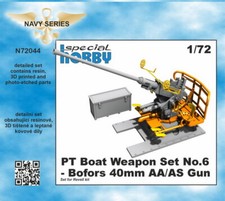 CMK 1/72 PT Boat Weapon Set No.6 - Bofors 40mm AA/AS Gun for Revell kits