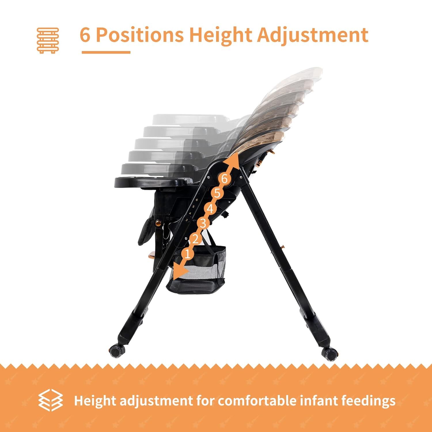 High Chairs for Babies and Toddlers,8 in 1 Baby High Chair Clearance