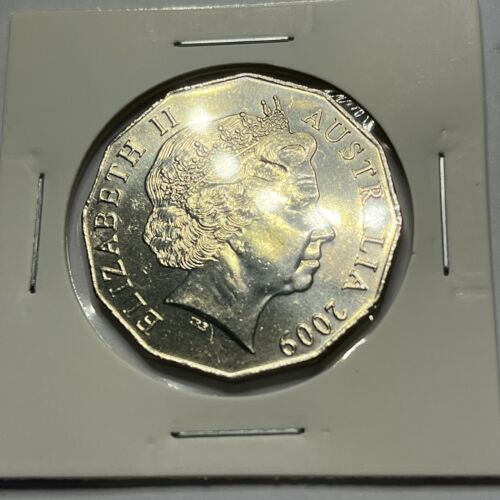 2009 50 Fifty Cent Coin - Uncirculated in 2x2 - Coat of Arms Australian Decimal - Picture 6 of 11