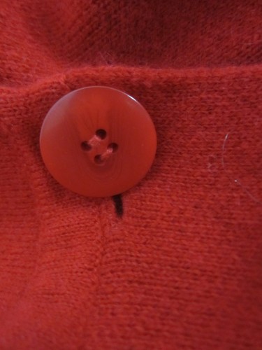 Adrienne Vittadini Womens XS Red Shawl Collared 2 Ply Cashmere Sweater Jacket - Picture 9 of 16