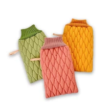 Exfoliating Mitts for Body Scrub – Premium Viscose Fiber Korean Bath Glove 3 pcs