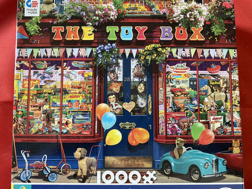 The Toy Box Shop Windows 1000 Piece Jigsaw Puzzle 20" x 27" Ceaco 2022 - Picture 1 of 5