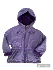 Vintage Rothschild Jacket Girls Size M 3 Purple Reversible Full Zip Hood Coat