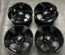 Genuine BMW 157 17" Alloy Wheels: Gloss Black E81 E82 E87 E88 Z3 E46 Refurbished