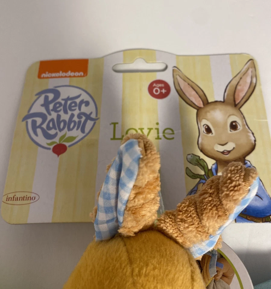 Manta/Lovey de seguridad multicolor Peter Rabbit preferido para niños, dientes 0M+ nuevo con etiquetas Foto 3 de 4