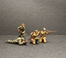 Homemade 1/72 WWII Soviet Sniper 4-Person Finished Painted Model Ornament