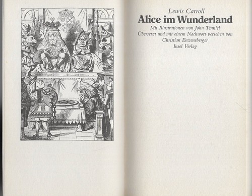 Lewis Carroll Alice im Wunderland Insel-Verlag Illustrationen v. John Tenniel - Bild 2 von 5