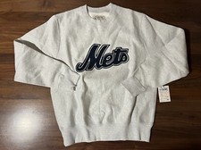 Aime Leon Dore ALD New York Mets Chainstitch Logo Crewneck Sweatshirt Size Small