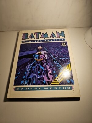 BATMAN DIGITAL JUSTICE (1990) DC Featuring the Joker - Cover Torn But Book GOOD