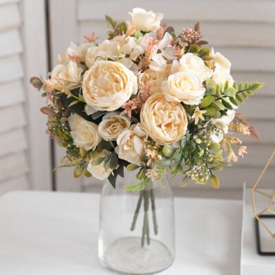 Artificial Hydrangea Peony Flower Arrangement For Wedding Table Home Hotel Decor
