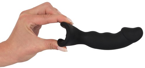Vibratore per prostata dildo anale vibrante in silicone con ventosa fallo pene - Foto 8 di 9