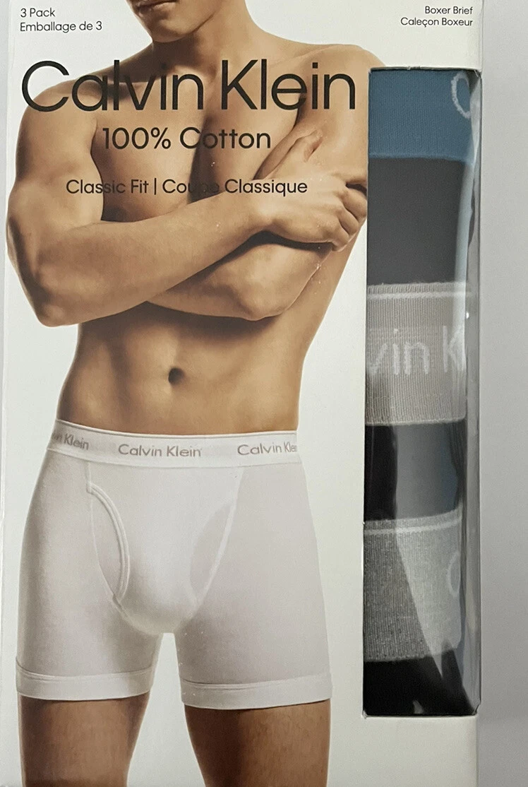 Calvin klein 100 clearance cotton boxer briefs