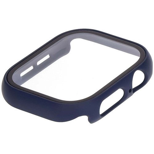 Futerał ochronny ze szkłem do zegarka 10 46mm Bizon Case Cover Torba Etui Granatowy - Zdjęcie 6 z 8