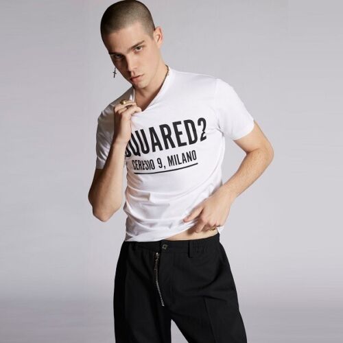 Dsquared2 Men's Ceresio9 Cool S71GD1058 T-Shirt D2 White