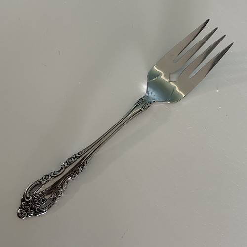 Oneida Community Brahms Cold Meat Fork Stainless Glossy Silverware Flatware