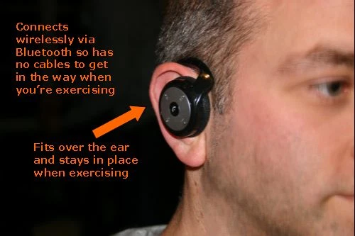 Bluetooth stereo Headphones for IPOD TOUCH & IPHONE SAMSUNG Huawei Motorola NEW - Image 4 of 4