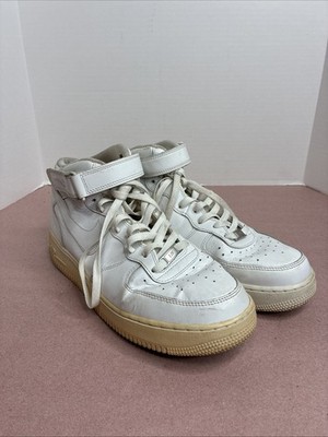 Nike Air Force 1 High '19 Triple White Sneakers Shoes 315123-111 Mens Size 12