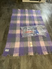 Glen Cree Vintage Mohair Blanket 76 x 46 Cree...