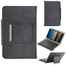Universal 10In Tablet Case Detachable Wireless Bluetooth Keyboard PU Leather