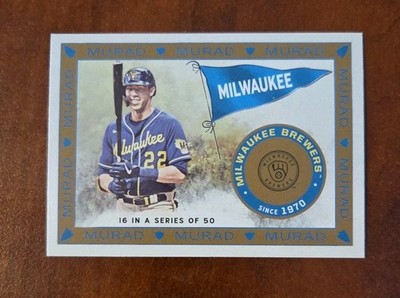 2021 TOPPS ALLEN & GINTER T51 MURAD REIMAGINED CHRISTIAN YELICH BREWERS #MR-16