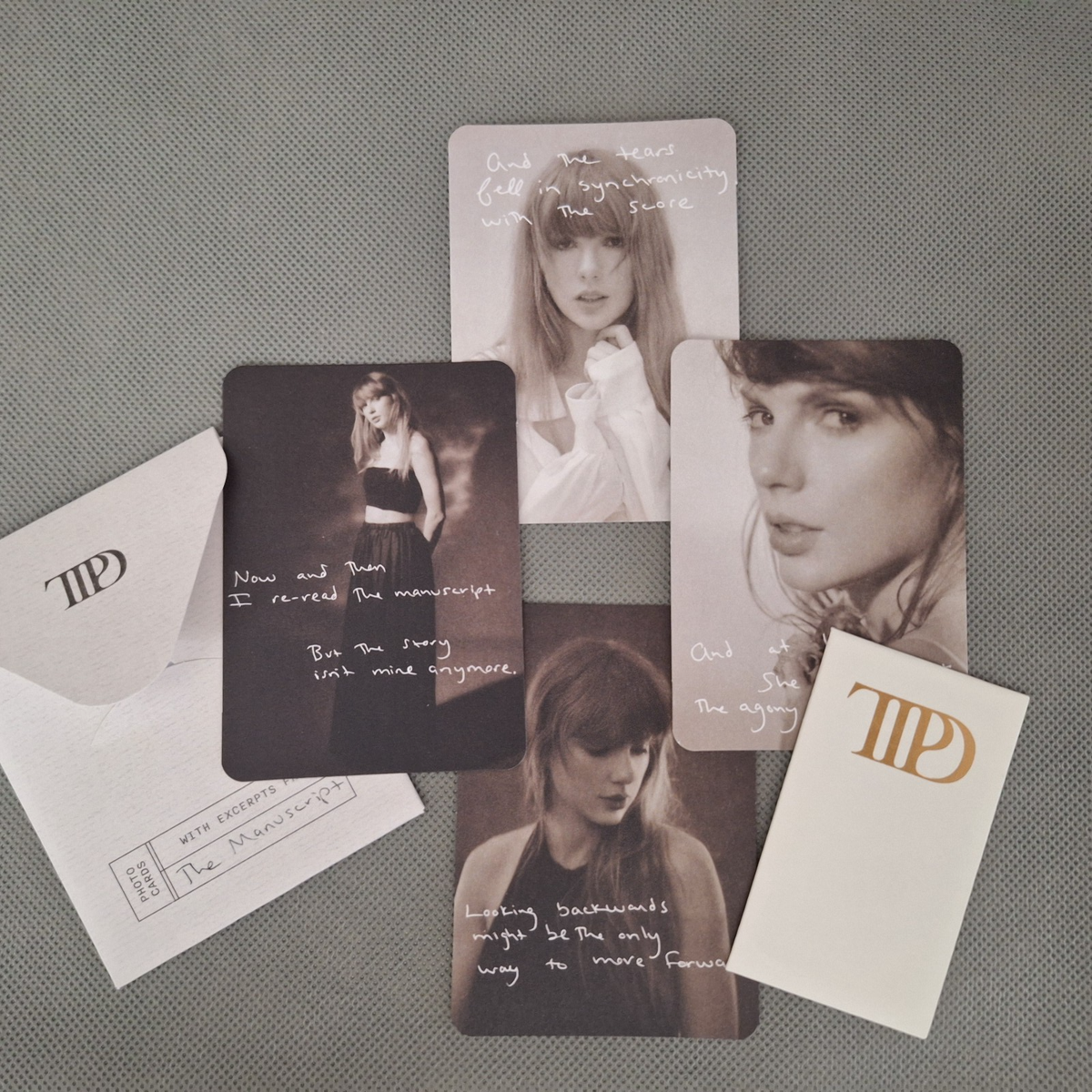 TTPD Taylor Swift The Manuscript Official Bookmark and Photo Cards