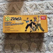 Zumba Fitness Kit 4 DVDs Toning Sticks Total Body Guide