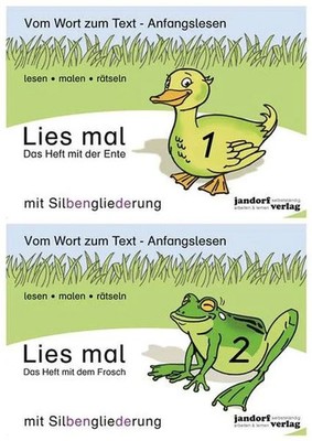 Lies mal - Die Hefte Band 1 und Band 2 im Paket (Ente und Frosch) Vom Wort zu...