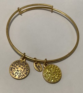 Authentic Chrysalis Golden Fortune Bangle – November Citrine Enchantment