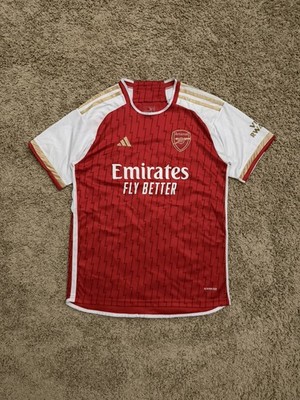 Arsenal Home 2023/2024 Soccer Adidas Custom (JOHN) #80 Jersey Emirates Fly Sz L