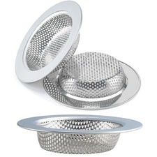 3 Pcs Sink Strainer for Most Kitchen Sink Drain Basket, Upgraded Double-Layer...