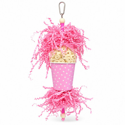 Bonka Bird Toys Spotty Sola Forage Shred Chew Natural Medium Parrot Cage Toy Pet