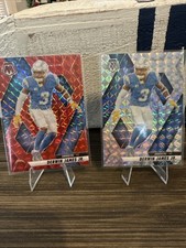 (2) Lot Of 2 Derwin James Jr Red Prizm And Silver Prizm 2025 Mosaic