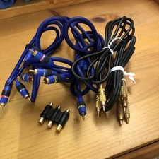 Lot  Gold Plated A/V Cable Component Composite Video Some Monster Cables