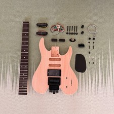 6string DIY Steinberger Style Headless Guitar Kit Locking nut bolt-on BK part24F