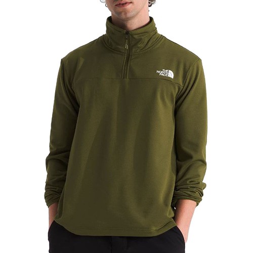 The North Face Men's Cedar Trail Grid Fleece Quarter Zip Pullover Size LARGE