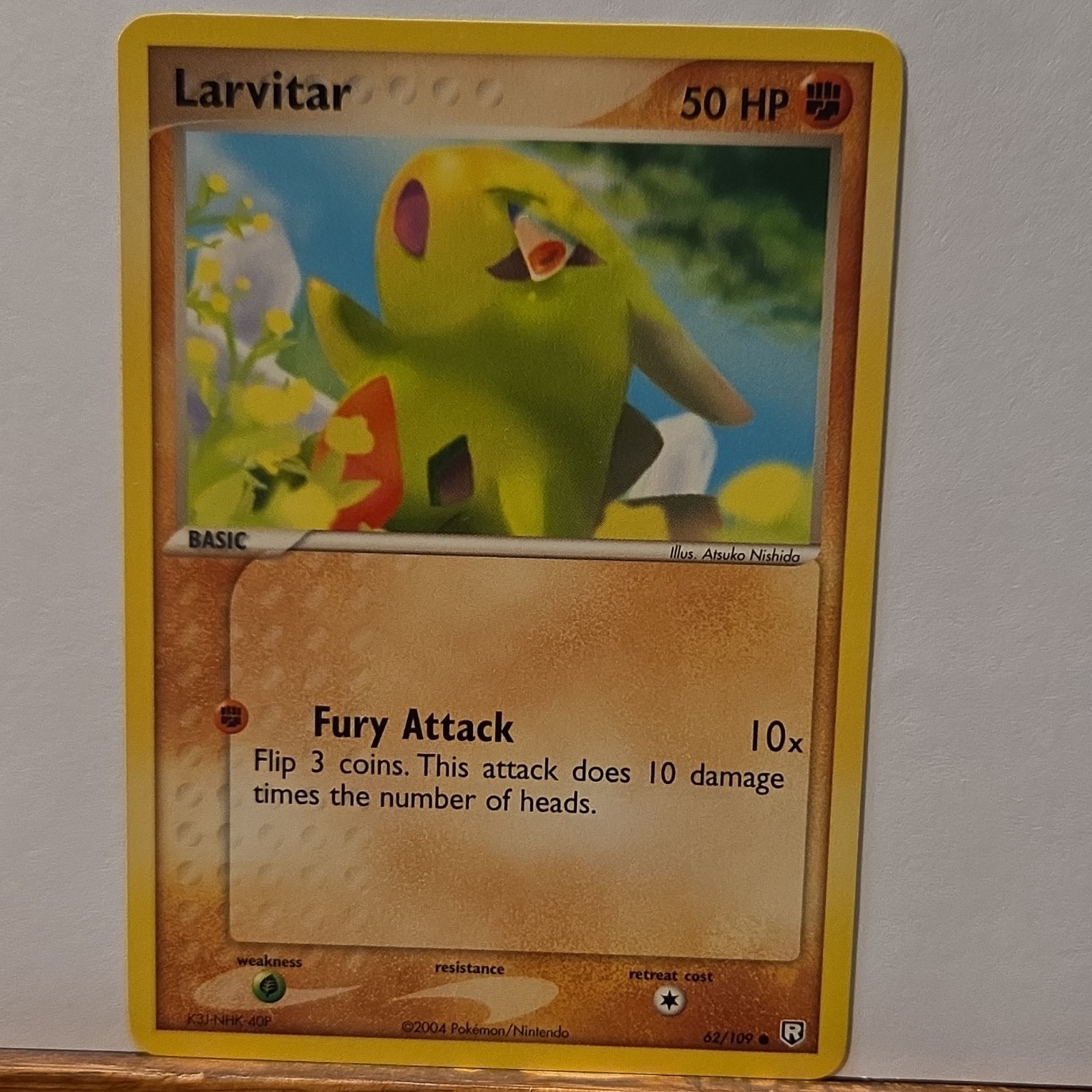 Pokémon Larvitar EX Team Rocket Returns 62/109 50HP Common Reverse Holo English