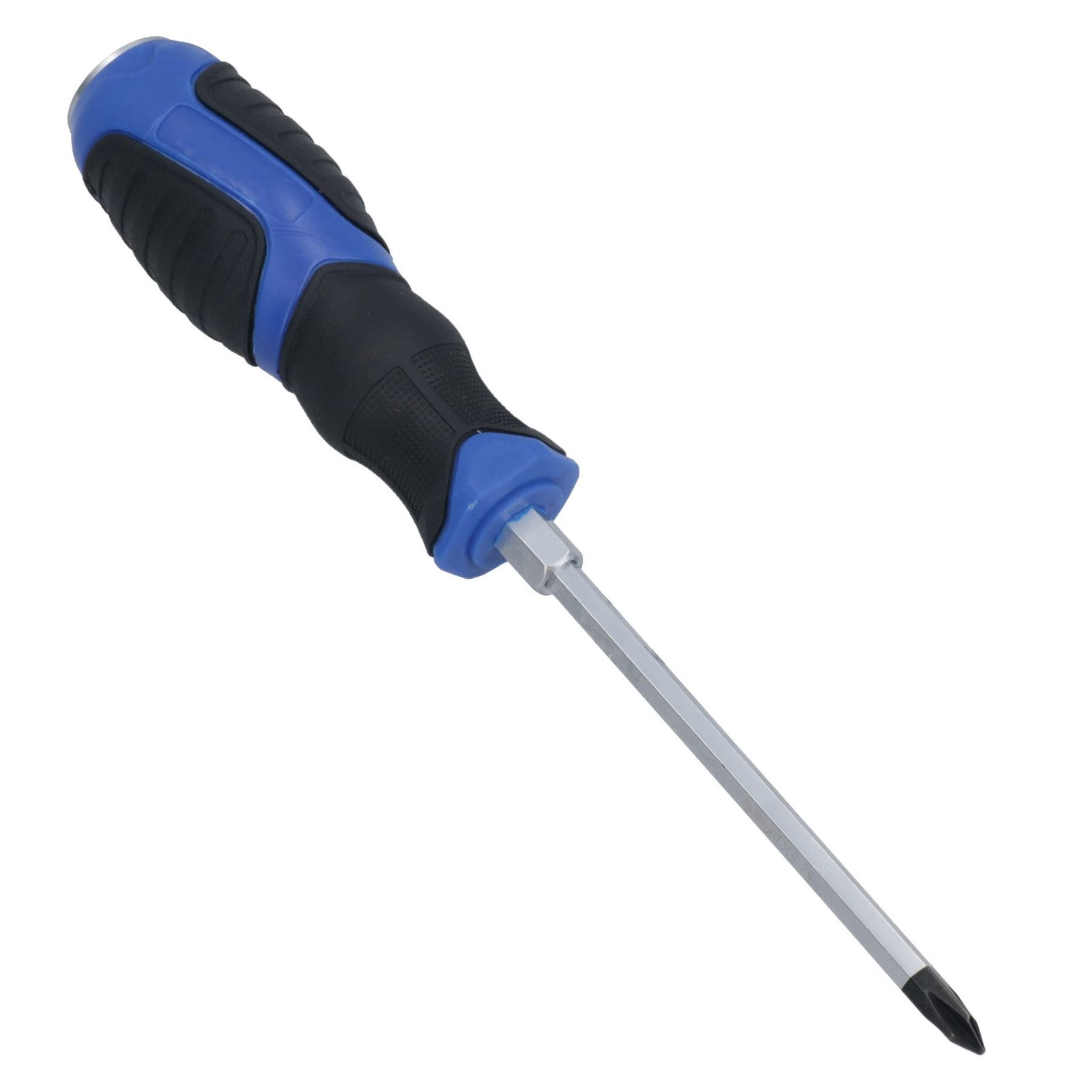 PH1 x 100mm Phillips Premium Screwdriver Magnetic Hardened Tip + Rubber Grip - Image 2