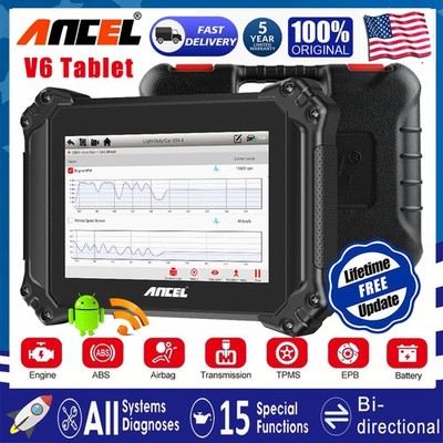 ANCEL V6 Bidirectional OBD2 Scanner Full System Diagnostic Tool 8 Inch Screen
