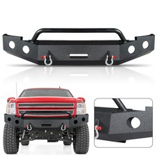 Front Bumper W D-rings Fits 2007-13 Chevy Silverado 1500 Offroad Carbon Steel Front Bumper W D-rings Fits 2007-13 Chevy Silverado 1500 Offroad Carbon Steel