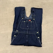 Dickies Overalls Mens 32x30  Blue Denim Vintage Work Bib Outdoor Farm Work