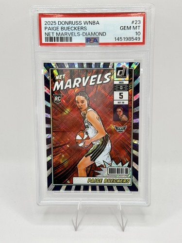 Paige Bueckers [Diamond] #23 2025 Panini Donruss WNBA Net Marvels card