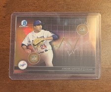 2016 Bowman Draft Chrome Dividends Refractor Gold /50 Jordan Sheffield #DD-JS